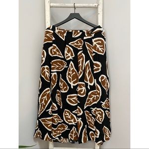 Who What Wear Leaf Wrap Maxi Skirt